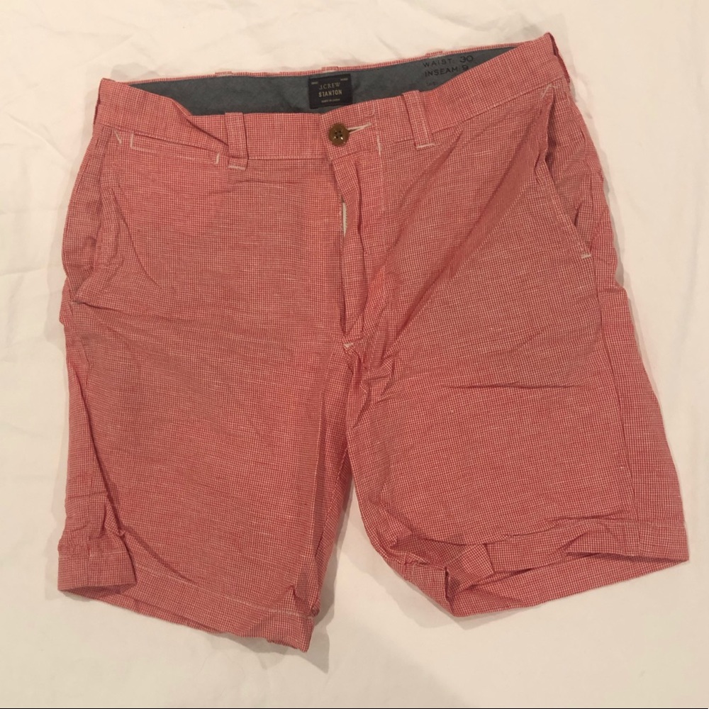 J crew men’s plaid shorts